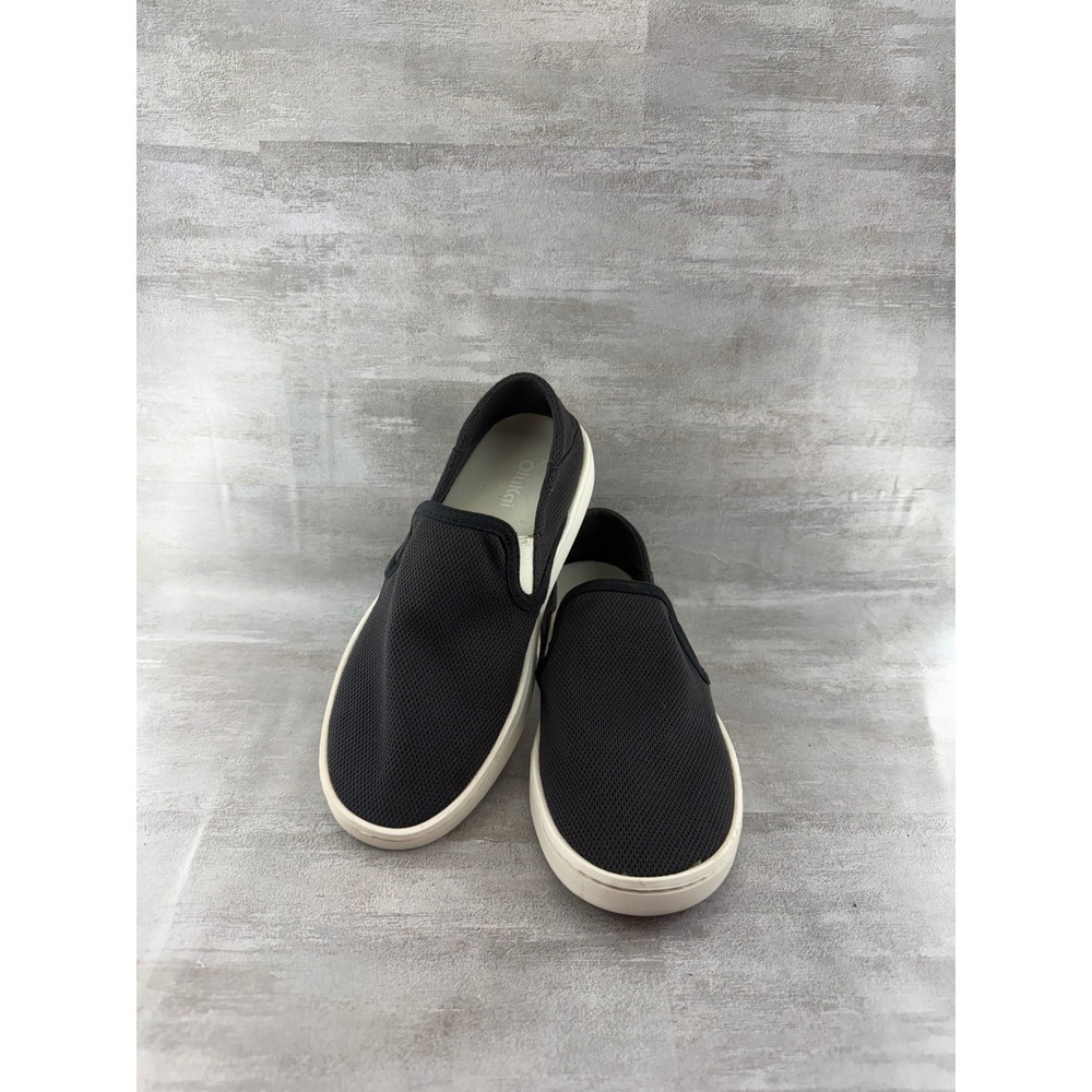 Olukai Pehuea Black Mesh Slip On Sneakers Shoes 20271-40V2 Women Sz 6.5